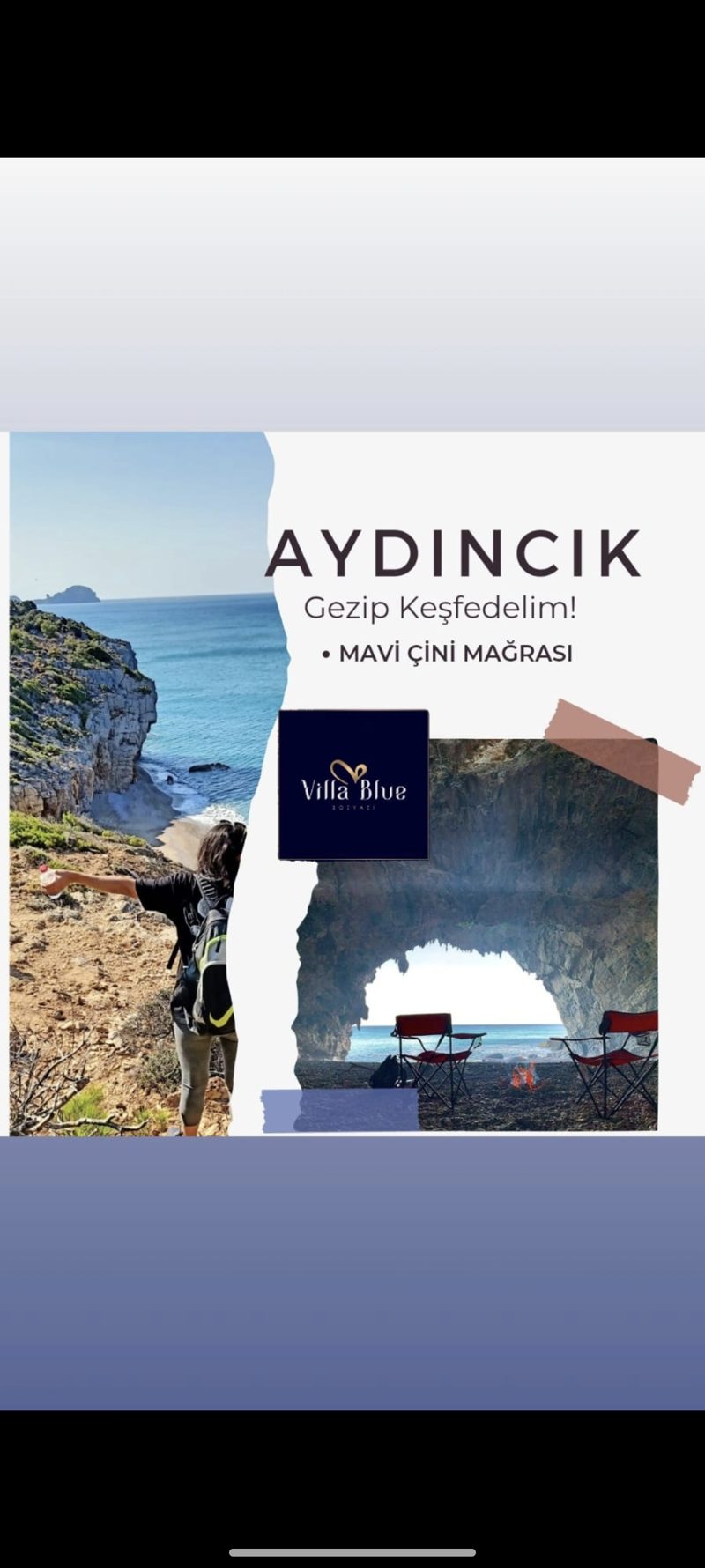 Aydıncık günlük gezi Mavi Çini Mağarası