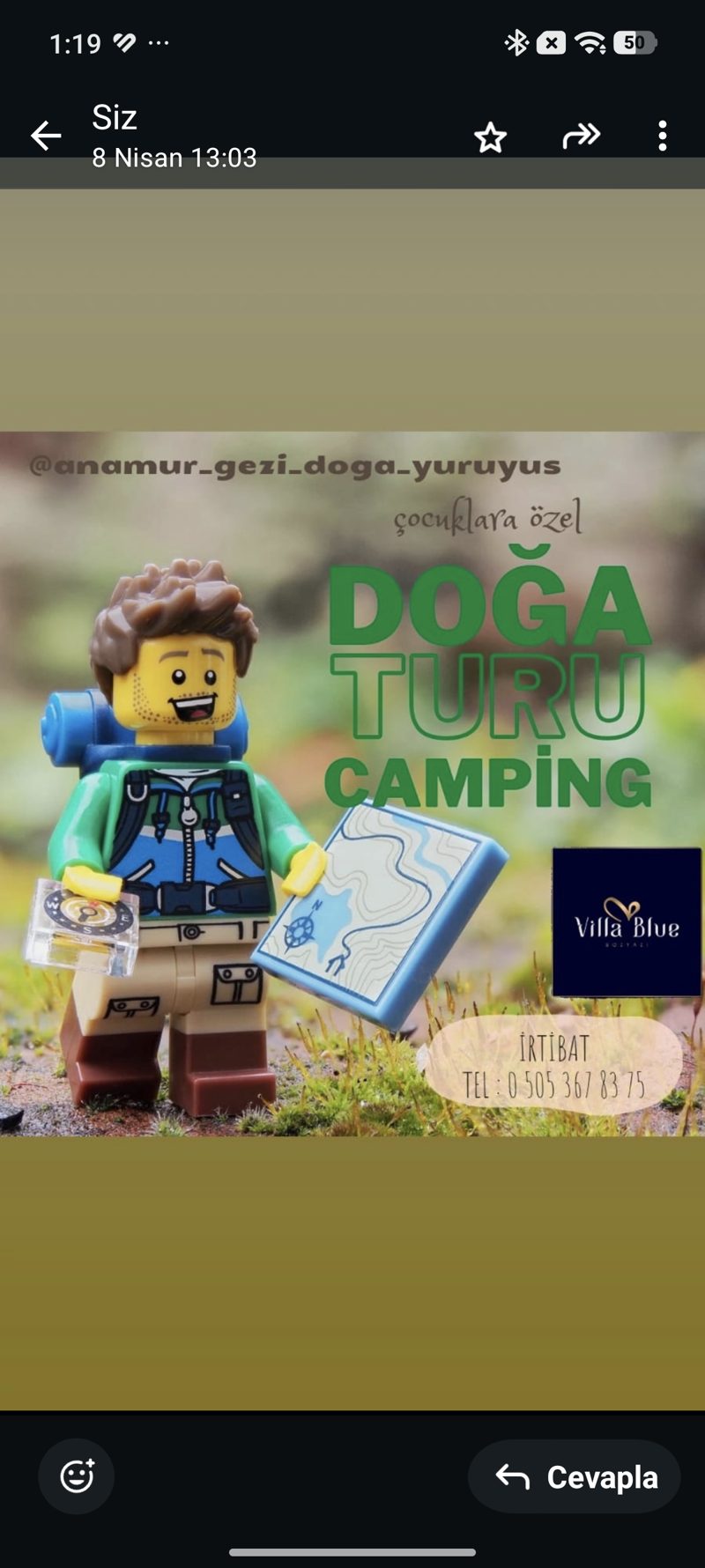 Çocuklara özel doğa turu ve camping