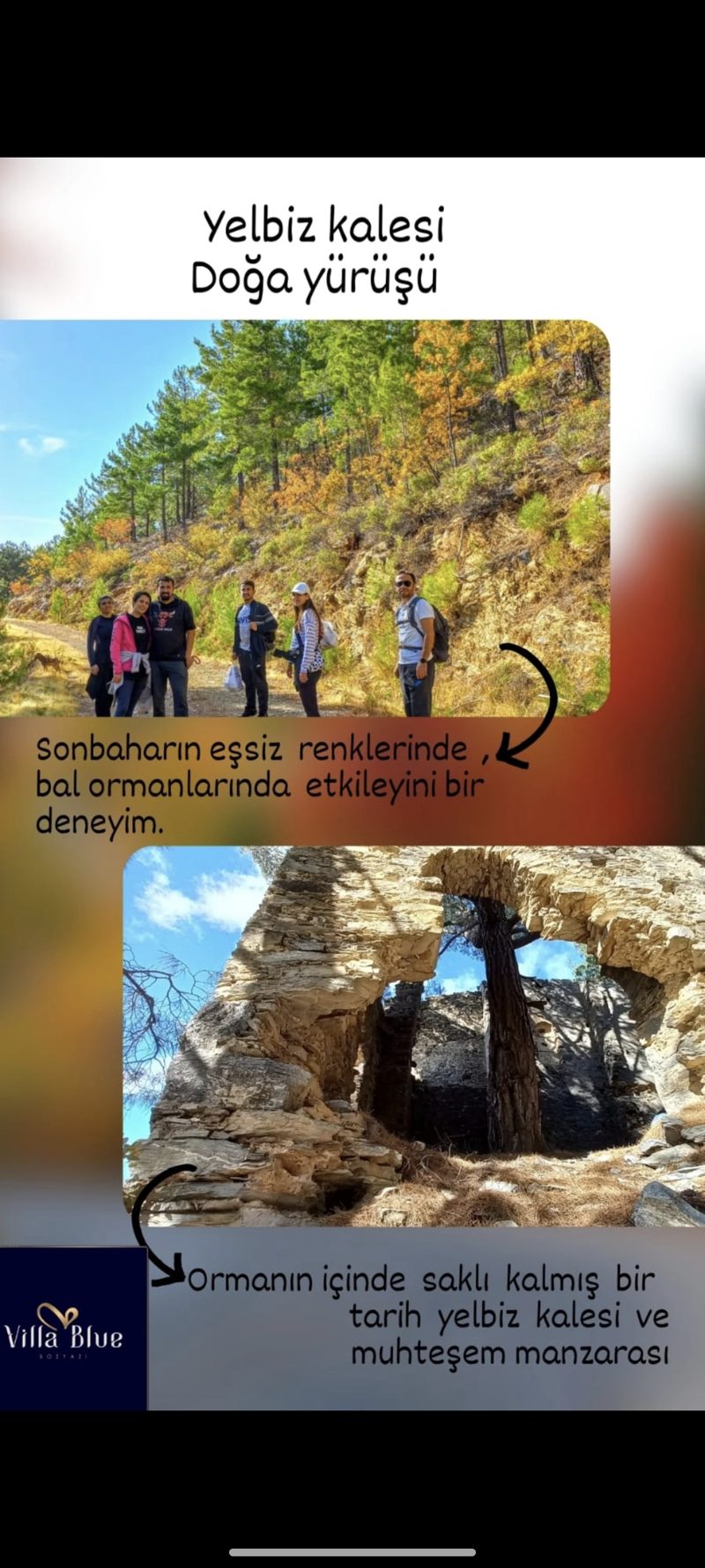 Yelbiz Kalesi doğa yürüyüşü